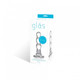 Glass Triple Play Beaded Butt Plug Clear by Glas Toy