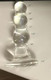 Glass Triple Play Beaded Butt Plug Clear by Glas Toy - view 3