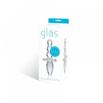 Glas Titus Beaded Glass Butt Plug by Glas Toy