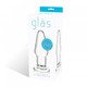 Glas 3.5 inches Glass Butt Plug Clear by Glas Toy