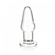 Glas 3.5 inches Glass Butt Plug Clear by Glas Toy - view 2