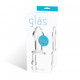 Glas 5 inches Juicer Clear Glass Butt Plug Adult Toy