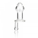 Glas 5 inches Juicer Clear Glass Butt Plug by Glas Toy - Product SKU ELGLAS142