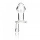 Glas 5 inches Juicer Clear Glass Butt Plug by Glas Toy - view 2