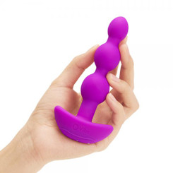 B-Vibe Remote Triplet Anal Beads Purple by B Vibe