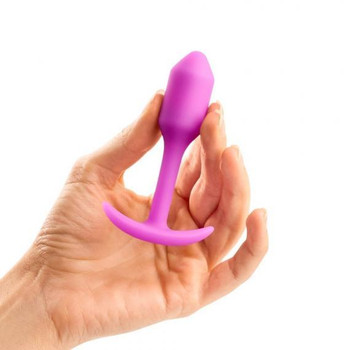 B-Vibe Snug Plug 1 1.94 ounces Weight Fuchsia Best Adult Toys