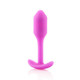 B-Vibe Snug Plug 1.94 ounces Weight Fuchsia - view 3