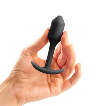 B-Vibe Snug Plug 1 1.94 ounces Weight Black Adult Sex Toy
