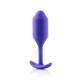 B-Vibe B-Vibe Snug Plug 2 4 ounces Weighted Purple - Product SKU BV008PUR