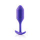 B-Vibe Snug Plug 2 4 ounces Weighted Purple - view 3