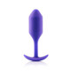 B-Vibe Snug Plug 2 4 ounces Weighted Purple - view 2