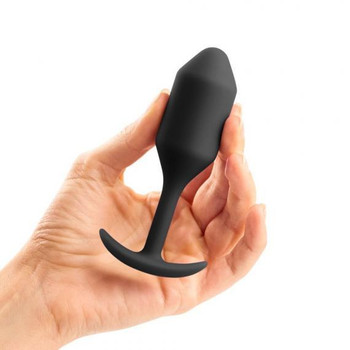 B-Vibe Snug Plug 2 4 ounces Weight Black