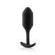 B-Vibe Snug Plug 2 4 ounces Weight Black - view 3