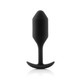 B-Vibe Snug Plug 2 4 ounces Weight Black - view 2
