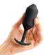 B-Vibe Snug Plug 3 Weighted 6.34 ounces Black