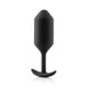 B-Vibe Snug Plug 3 Weighted 6.34 ounces Black - view 4