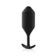 B-Vibe Snug Plug 4 Black 9oz Weight - view 3