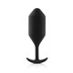 B-Vibe Snug Plug 4 Black 9oz Weight by B-Vibe - Product SKU BV010BLK
