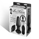 Lux Fetish 4 inches Inflatable Vibrating Butt Plug Black by Electric Eel Inc