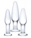 Glas 3 Piece Glass Anal Training Set Clear by Electric Eel Inc - view 2