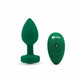 B Vibe Vibrating Jewel Plug Emerald M/l - view 3