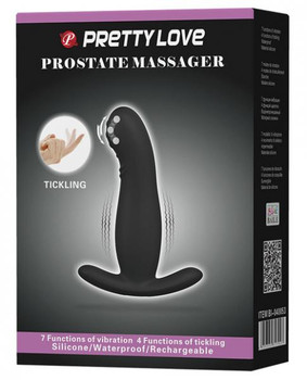 Pretty Love Vibrating Prostate Massager Black Adult Toys
