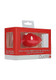 SHOTS AMERICA Extra Large Ribbed Diamond Heart Plug Red - Product SKU SHTOU459RED