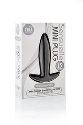 Sensuelle Mini Butt Plug Black by Novel Creations Toys