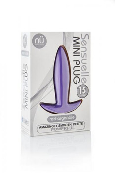 Sensuelle Mini Butt Plug Purple Sex Toys