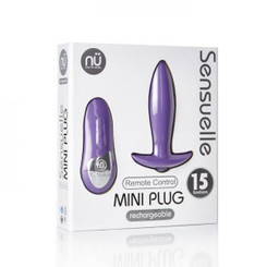 Sensuelle Remote Control Rechargeable Mini Plug Purple by Novel Creations Toys
