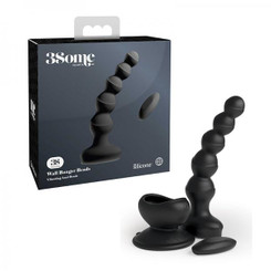 3some Wall Banger Beads Rechargeable Black Best Adult Toys