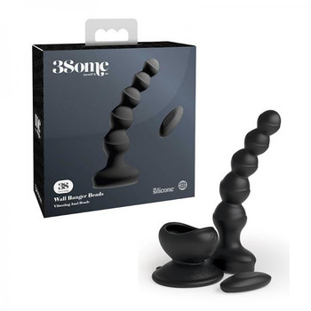 3some Wall Banger Beads Rechargeable Black by Pipedream Products