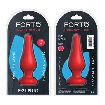 Forto F-21: Tear Drop Medium Red Sex Toy