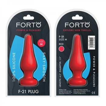 Forto F-21: Tear Drop Medium Red by Vvole LLC