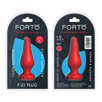 Forto F-21: Tear Drop Small Red Sex Toys