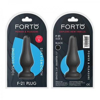 Forto F-21: Tear Drop Small Black Adult Sex Toy