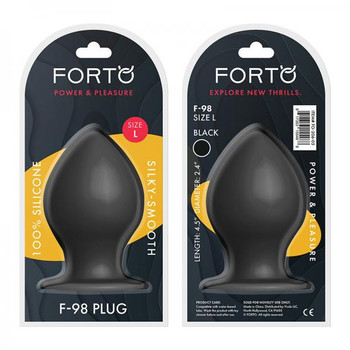 Forto F-98: Cone Large Black Adult Sex Toys