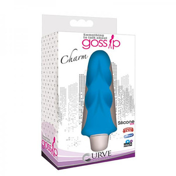 Gossip Charm 3 Speed 4 Function Silicone Vibe Blue Sex Toy