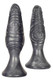 Royal Hiney Red The Pawns Silver Butt Plugs by Curve Toys - Product SKU CNVNAL -63408