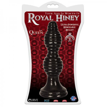 Royal Hiney Red The Queen Black Butt Plug Adult Sex Toy