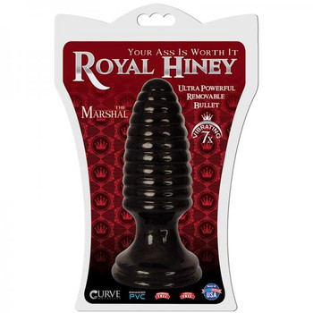 Royal Hiney Red The Marshal Black Butt Plug Adult Toy