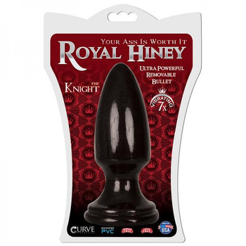 Royal Hiney Red The Knight Black Smooth Butt Plug Adult Toys
