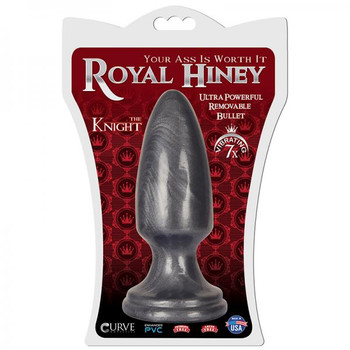 Royal Hiney Red The Knight Silver Smooth Butt Plug Best Sex Toy