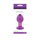 Crystal Premium Glass Plug Medium Purple by NS Novelties