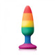 Colours Pride Edition Pleasure Plug Medium Rainbow by NS Novelties - Product SKU CNVNAL -70036