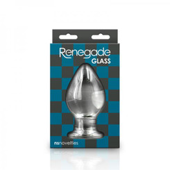 Renegade Glass Knight Anal Plug - Clear by NS Novelties