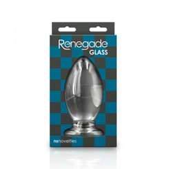 Renegade Glass Bishop Anal Plug - Clear Sex Toy