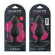 Forto F-78: Pointee 100% Silicone Plug Large Black Best Sex Toy