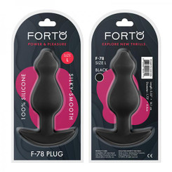 Forto F-78: Pointee 100% Silicone Plug Large Black by Vvole LLC