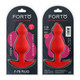 Forto F-78: Pointee 100% Silicone Plug Large Red Sex Toy